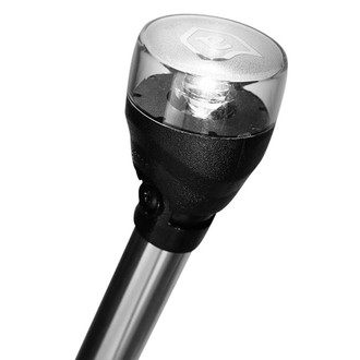 Attwood® - 36" L Locking-Collar Articulating White All-Round Pole LED Light