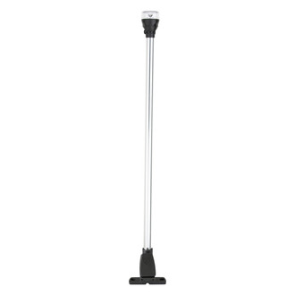 Attwood® - 12" L Aluminum Horizontal Mount Fold Down Anti-Glare All-Round LED Light with Base
