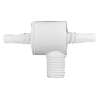 Attwood® - Plastic White Combination Barbed Check Tee Fitting