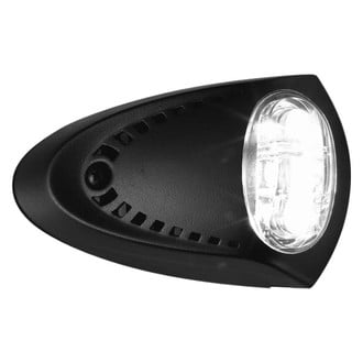 Attwood® - White Black Powder Coat Bezel Docking LED Lights, Aftermarket