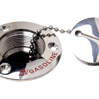 Attwood® - Stainless Steel Deck Fill Cap & Chain