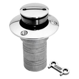 Attwood® - 1-1/2" I.D. Stainless Steel Non-Vented Hose Gas Deck Fill