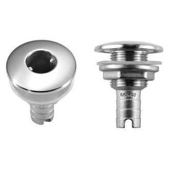 Attwood® - 1-1/8" Hole Stainless Steel Thru-Hull Fitting for 5/8" D Hose, Aftermarket