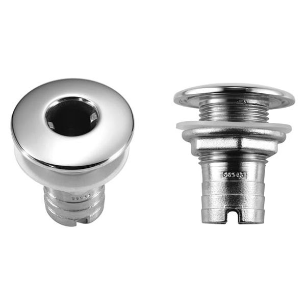 Attwood® - 1-1/2" Hole Stainless Steel Thru-Hull Fitting for 1-1/8" D Hose, Aftermarket