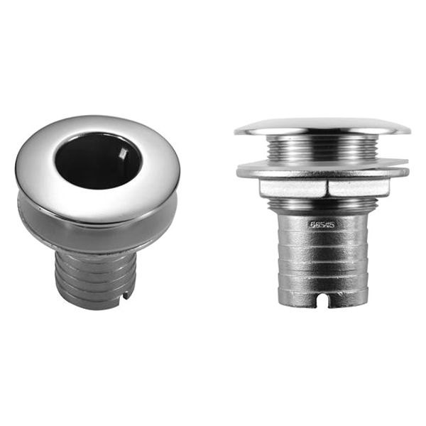 Attwood® - 2" Hole Stainless Steel Thru-Hull Fitting for 1-1/2" D Hose, Aftermarket