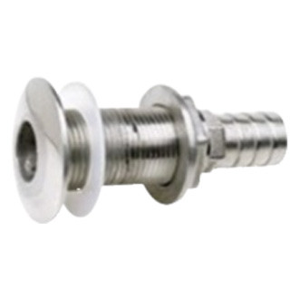 Attwood® - 1-1/8" Hole Stainless Steel Thru-Hull Fitting for 5/8" D Hose, Aftermarket