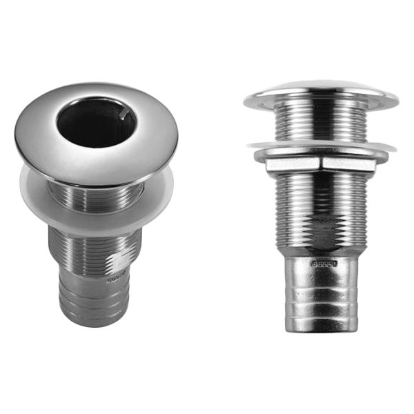 Attwood® - 1-3/4" Hole Stainless Steel Thru-Hull Fitting for 1-1/4" D Hose, Aftermarket