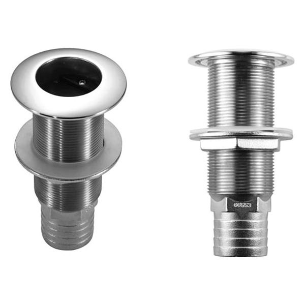 Attwood® - 1-1/2" NPS(M) Stainless Steel Barbed Thru-Hull Scupper Valve for 1-1/2" I.D. Hose