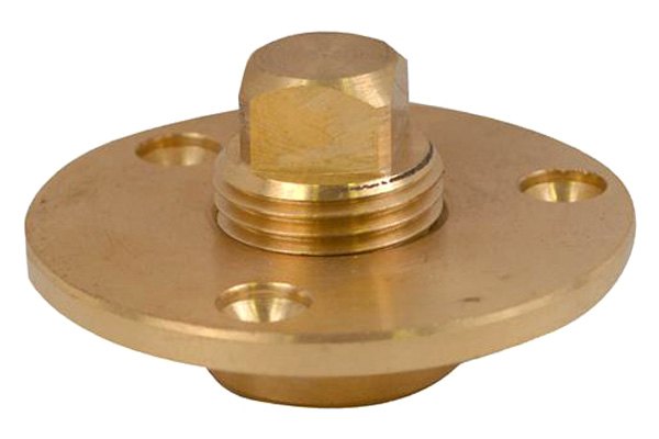 Attwood® - 1/2" NPT Bronze Garboard Flange & Drain Plug