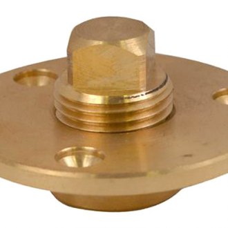 4" NPT Brass Pipe Drain Plug with 1-1/8" Square  drive 