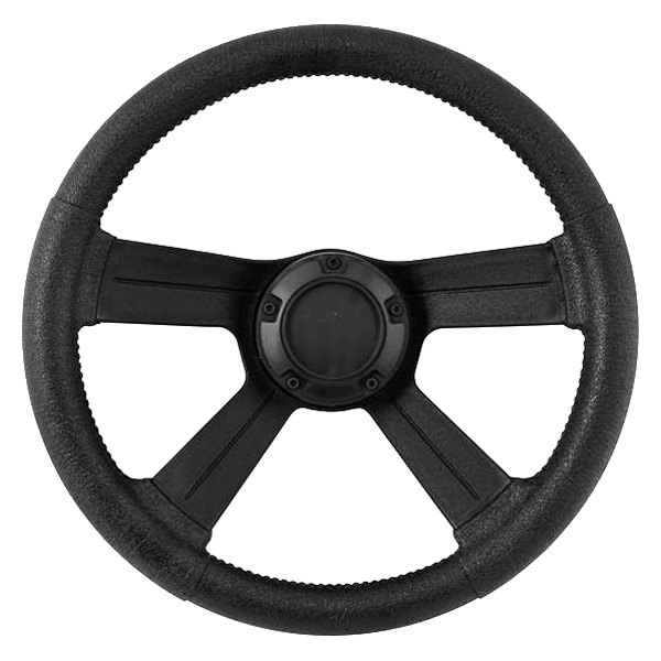 Attwood® - 13" Dia. Black PVC Coated Plastic Steering Wheel