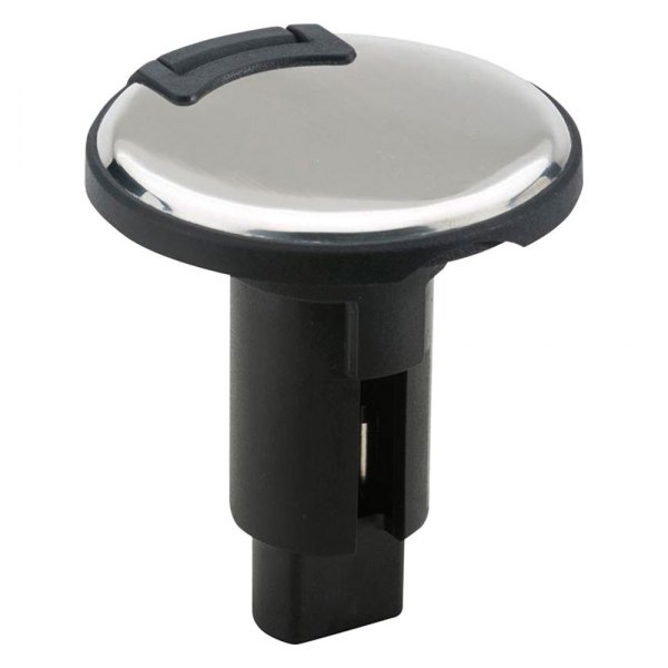 Attwood® - 910T Series Round Stainless Steel Cover 3-Pin Plug-In Base