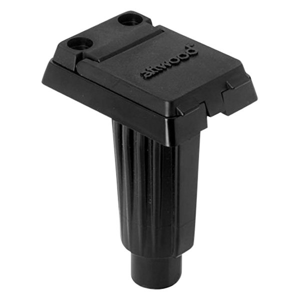 Attwood® - Square Black 2-Pin Plug-In Base for Straight Poles
