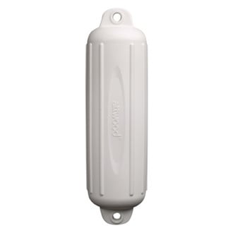 Attwood® - Softside 6" D x 24" L White Twin Eye Cylindrical Fender