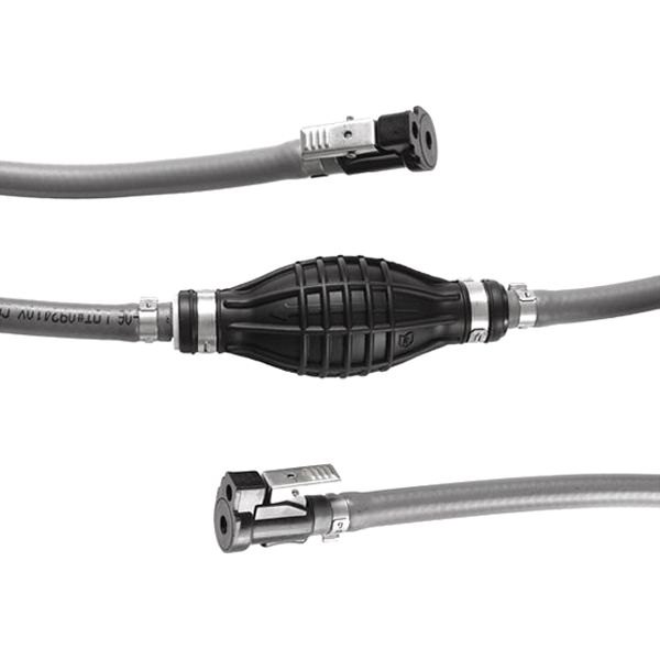 Attwood® - 3/8" x 6' Type B1 Fuel Hose with Bulb and Tank & Engine Ends Connectors