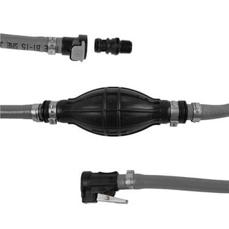 Attwood® - 3/8" x 6' Type B1 Fuel Hose with Bulb and Tank & Hose Connectors for Yamaha Engines