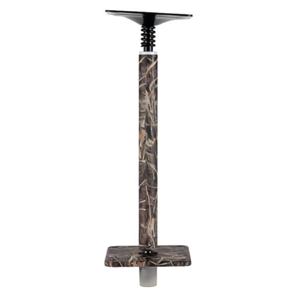 Attwood® - 075 Series 11" H x 3/4" D Camouflage Fixed Post with Seat Mount & 7" x 7" Base & Max 4 Camo Seat Mount