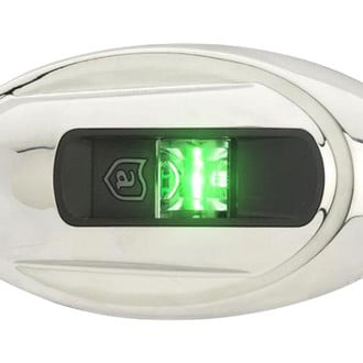 Attwood® - Light Armor™ Stainless Steel Vertical Deck Mount Starboard Side LED Light