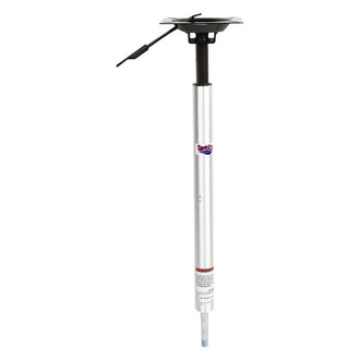 Attwood® - Lock'N-Pin™ 24"-30" H x 3/4" D Aluminum Non-Threaded Power Adjustable Post with Integral Seat Mount, Aftermarket