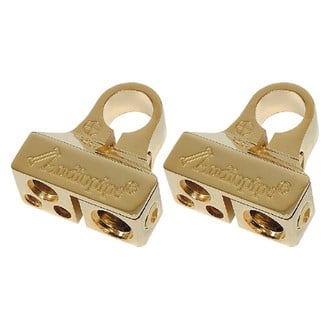 Audiopipe® BT705P - Gold Plated 4-Position Positive Battery Terminal (1 x 0/1 AWG, 1 x 2 AWG, 2 x 8 AWG Out)