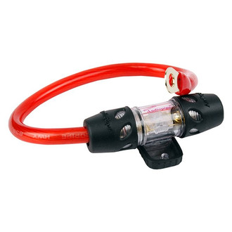 Audiopipe® NQ604 - Fuse Holder (1 x 4 AWG In/Out) with 1' Wire Loop