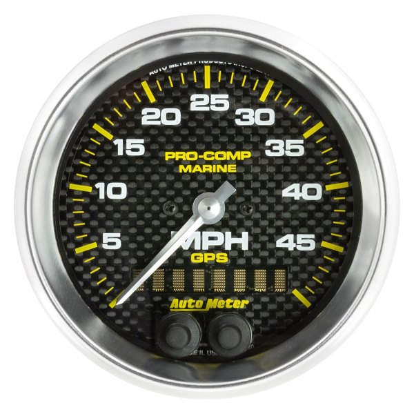 Auto Meter® - 3.37" Carbon Fiber In-Dash Mount GPS Speedometer Gauge