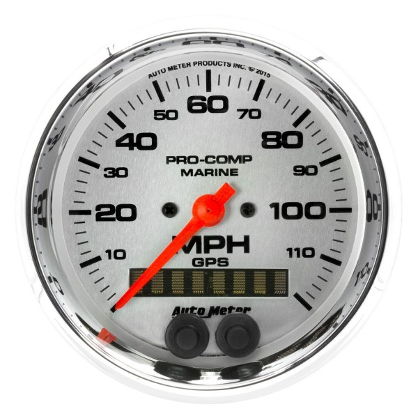 Auto Meter® - 3.37" Chrome In-Dash Mount GPS Speedometer Gauge