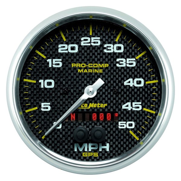 Auto Meter® - 5" Carbon Fiber In-Dash Mount GPS Speedometer Gauge