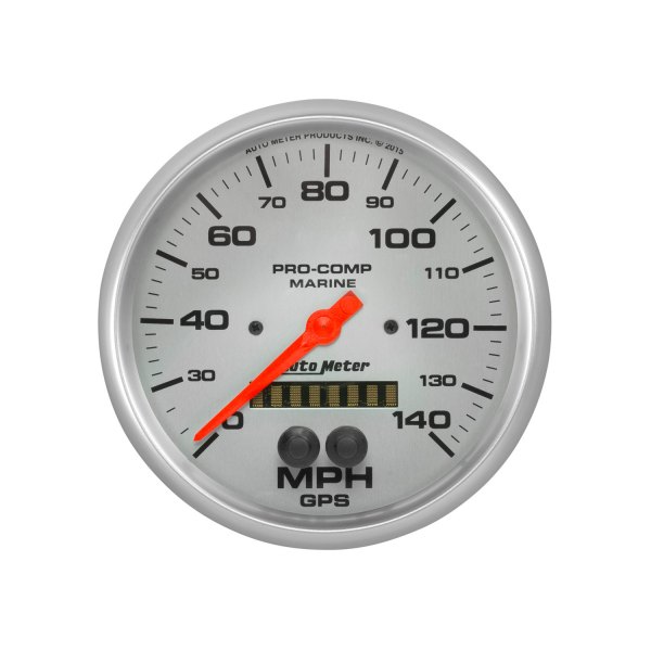 Auto Meter® - 5" Silver In-Dash Mount GPS Speedometer Gauge