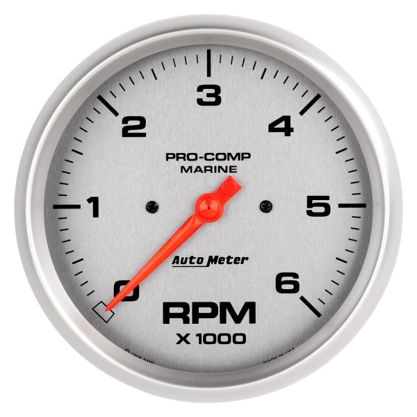 Auto Meter® - 5" Silver In-Dash Mount Tachometer Gauge