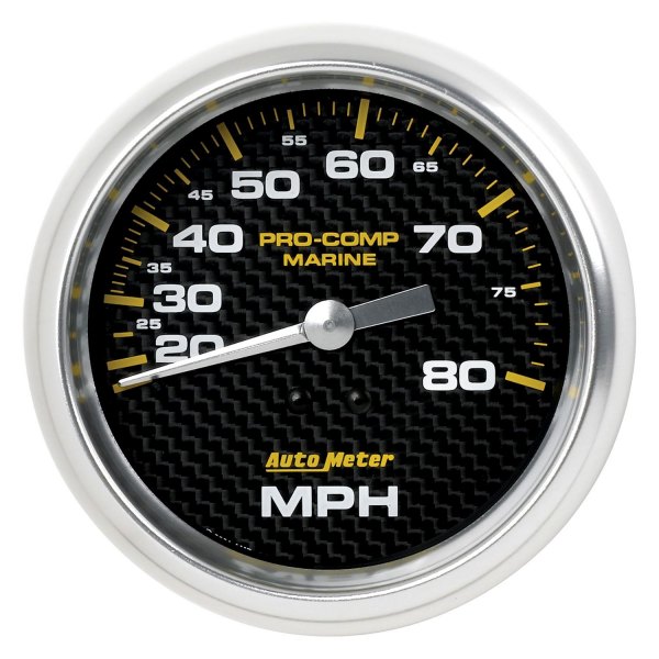 Auto Meter® - 3.37" Carbon Fiber In-Dash Mount Mechanical Speedometer Gauge