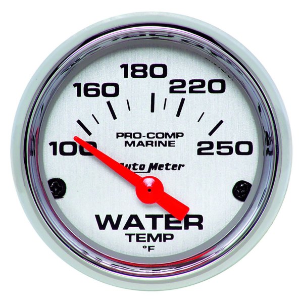 Auto Meter® - 2.06" Chrome In-Dash Mount Water Temperature Gauge