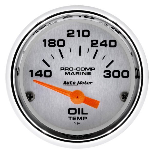 Auto Meter® - 2.06" Chrome In-Dash Mount Oil Temperature Gauge