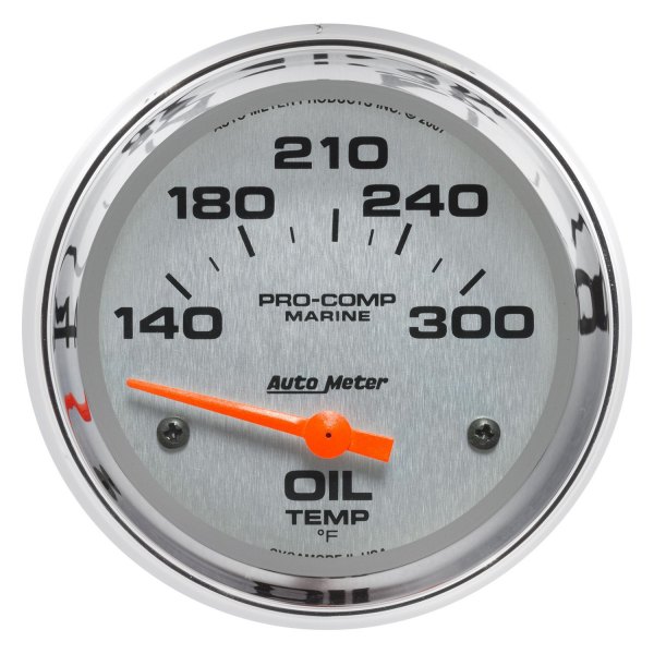 Auto Meter® - 2.62" Chrome In-Dash Mount Oil Temperature Gauge