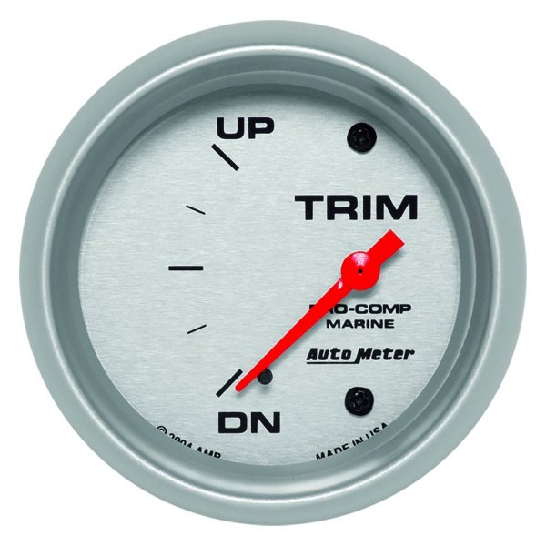 Auto Meter® - 2.06" Silver In-Dash Mount Trim Gauge