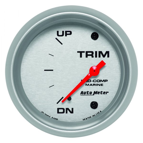 Auto Meter® - 2.62" Silver In-Dash Mount Trim Gauge