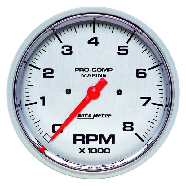 Auto Meter® - 5" Chrome In-Dash Mount Tachometer Gauge