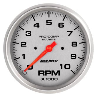 Auto Meter® 200801-33 - 5" Silver In-Dash Mount Tachometer Gauge