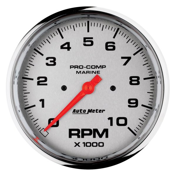 Auto Meter® - 5" Chrome In-Dash Mount Tachometer Gauge