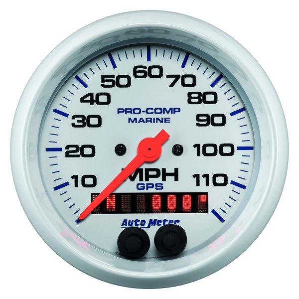 Auto Meter® - 3.37" White In-Dash Mount GPS Speedometer Gauge