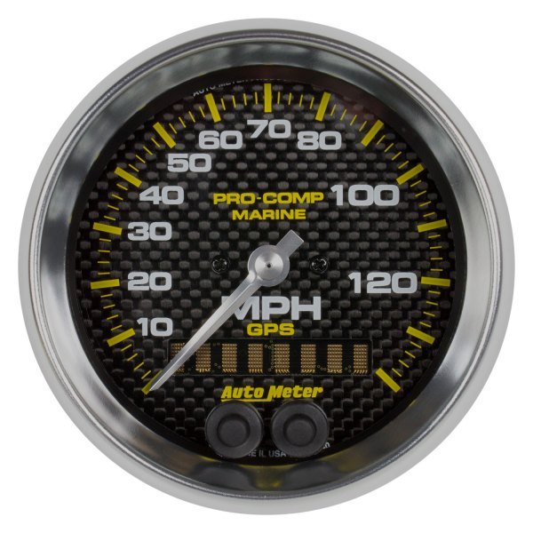 Auto Meter® - 3.37" Carbon Fiber In-Dash Mount GPS Speedometer Gauge