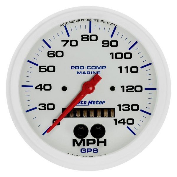 Auto Meter® - 5" White In-Dash Mount GPS Speedometer Gauge