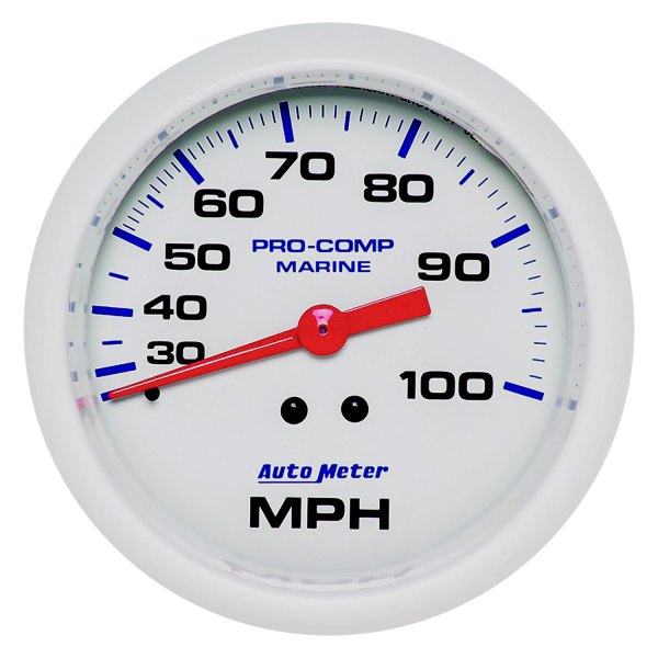 Auto Meter® - 3.37" White In-Dash Mount Mechanical Speedometer Gauge