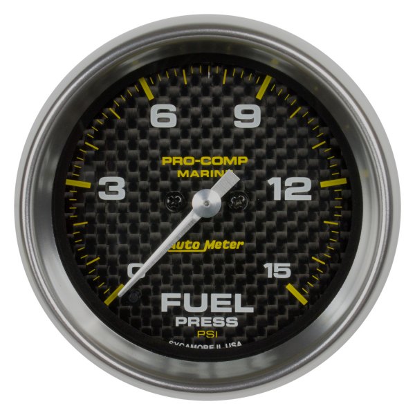 Auto Meter® - 2.06" Carbon Fiber In-Dash Mount Fuel Pressure Gauge