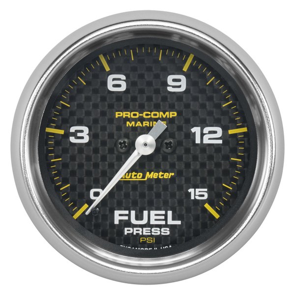 Auto Meter® - 2.62" Carbon Fiber In-Dash Mount Fuel Pressure Gauge