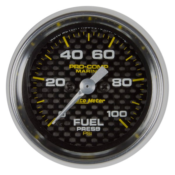Auto Meter® - 2.06" Carbon Fiber In-Dash Mount Fuel Pressure Gauge