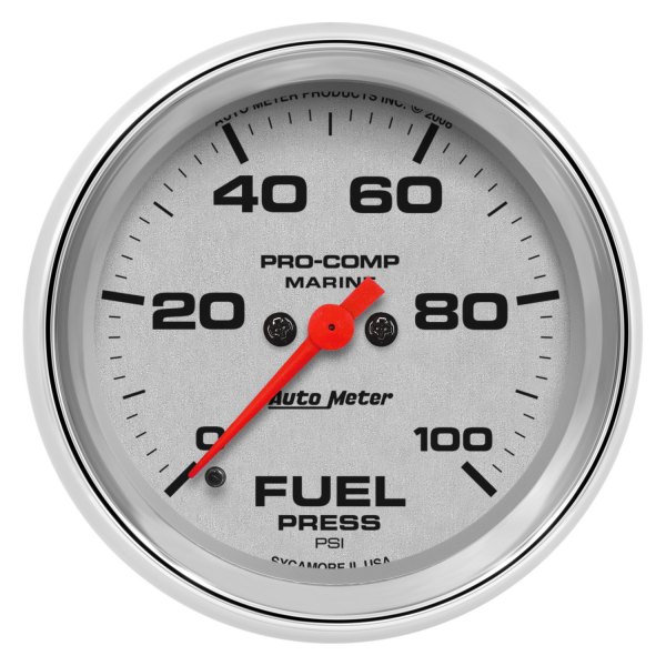 Auto Meter® - 2.62" Chrome In-Dash Mount Fuel Pressure Gauge