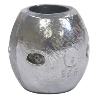 B&S Marine Anodes® - 1.125" D Zinc Barrel Collar Shaft Anode