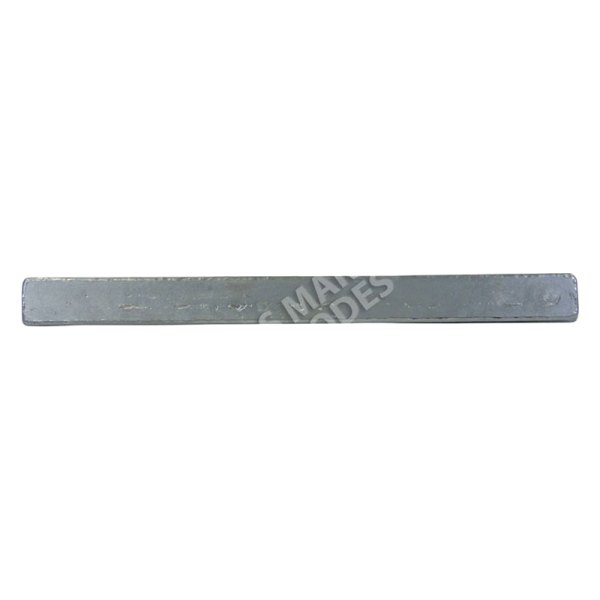 B&S Marine Anodes® - 24" L x 2" W x 0.5" H Zinc Rectangular Hull Plate Anode w/o Straps