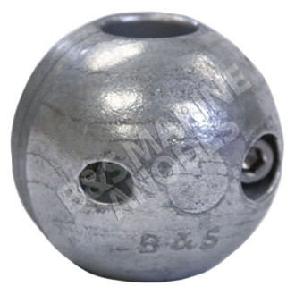 B&S Marine Anodes® - Zinc Barrel Collar Shaft Anode